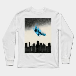 The Blue Bird Social Media is Dead to Me, No. 6 Long Sleeve T-Shirt